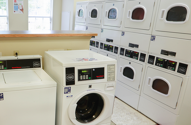 laundry room in residence hall