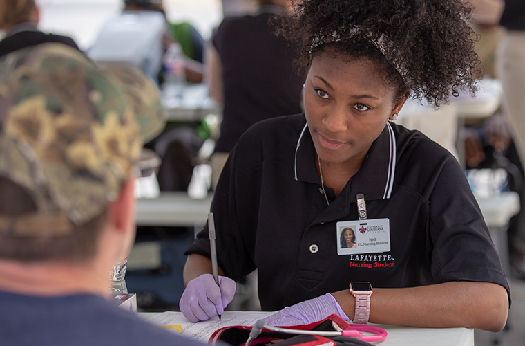 UL Lafayette nursing student