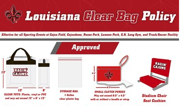 Clear Bag Policy Reminder for Saturday – UK Athletics