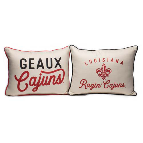 Geaux Cajuns Pillow Louisiana Ragin' Cajuns Pillow