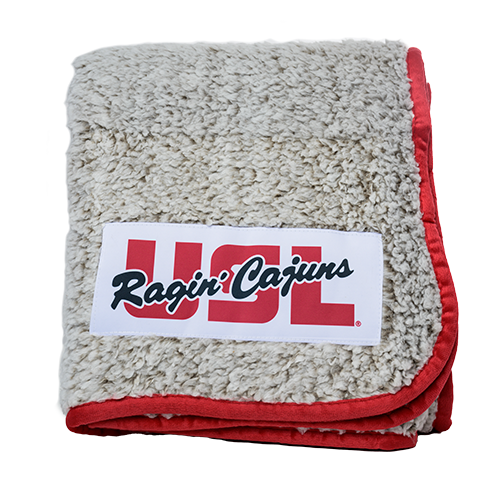 USL Ragin' Cajuns Sherpa Blanket