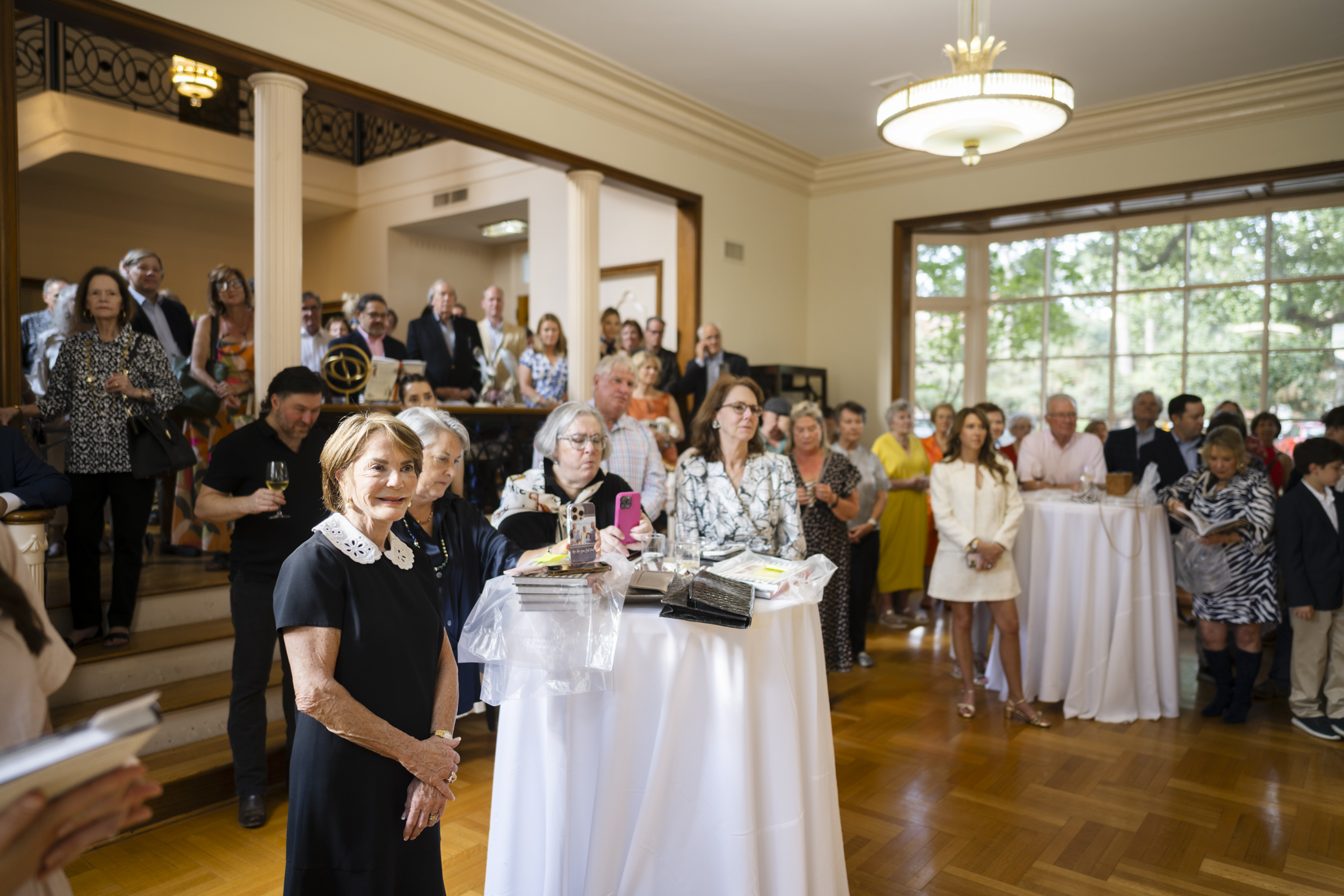 An audience listens to UL Press author Tim Allis in the Alumni Center.