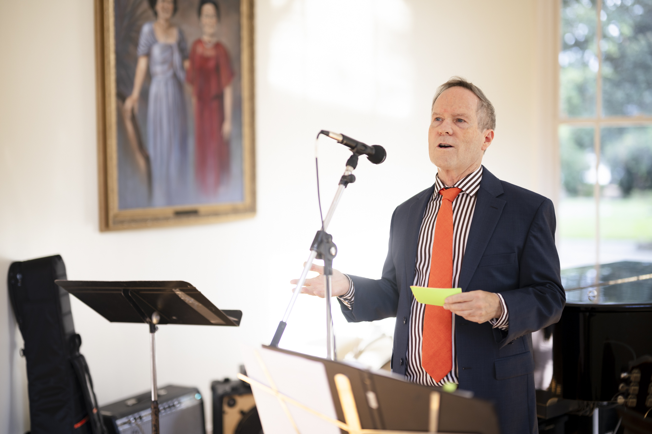 Author Tim Allis speaks at an event for his book about Henri Bendel.