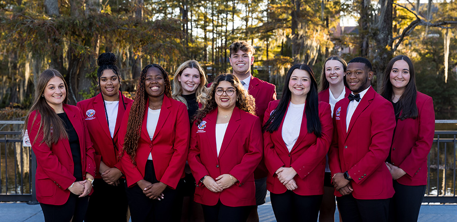 2024-2025 UL Lafayette Presidential Student Ambassadors Group Shot