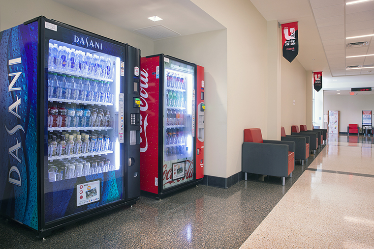 vending machines in the Student Union