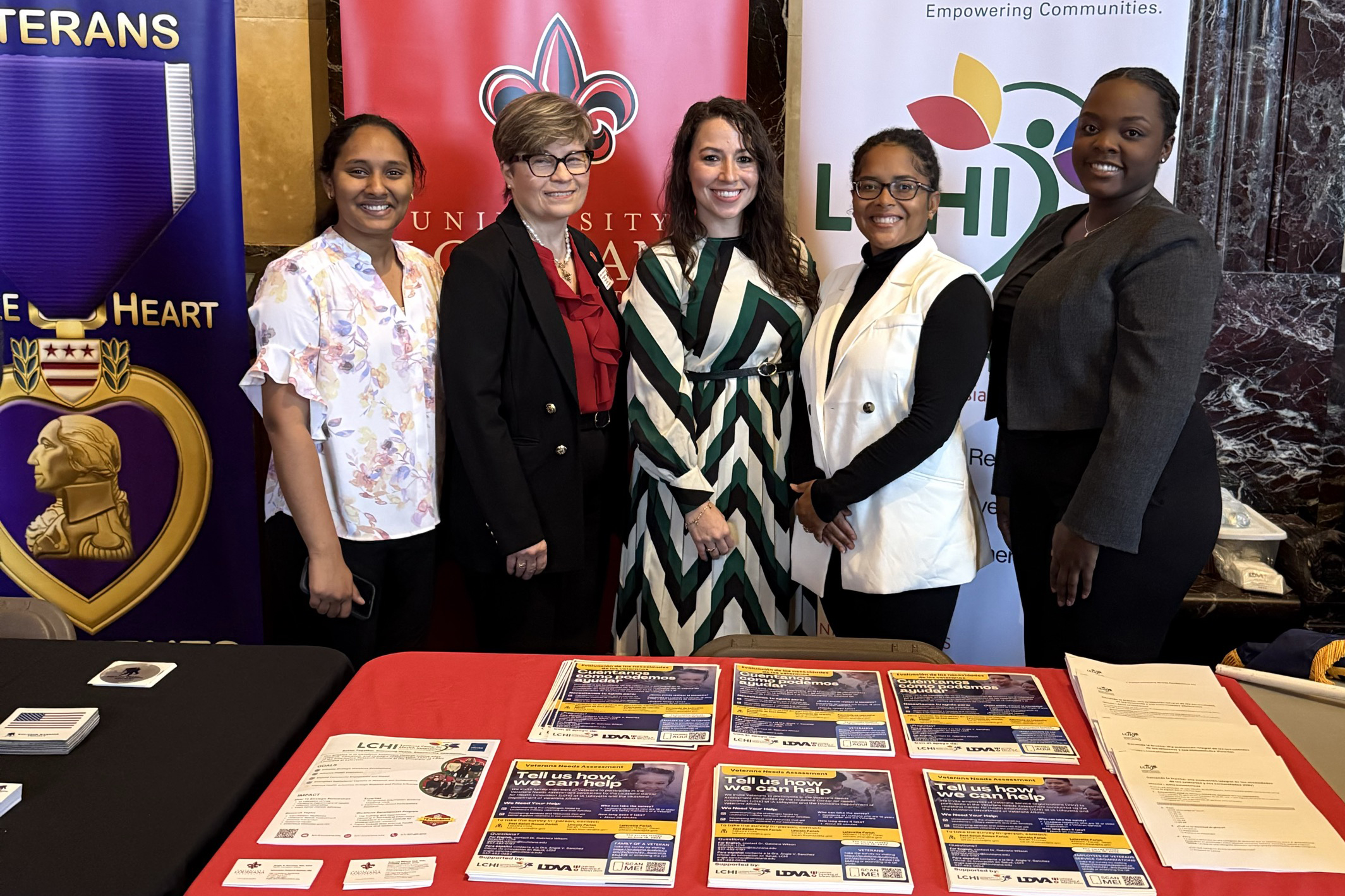LCHI team at display table