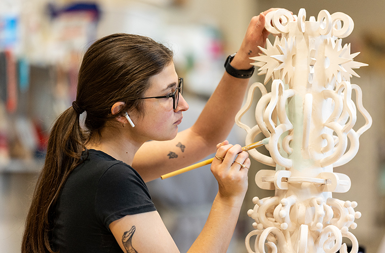 UL student builds an impressive, intricately sculpted piece of art