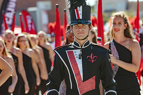 Marching band leader
