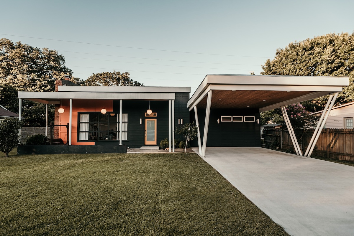 A mid-century modern home in the Lafayette Saint Streets designed by Robert Rauschenberg.