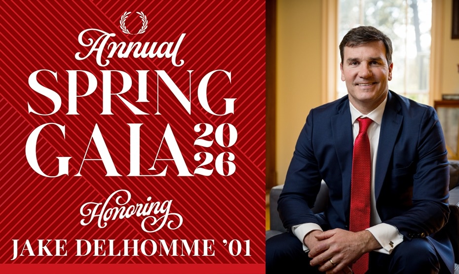 Spring Gala 2026 graphic featuring Jake Delhomme