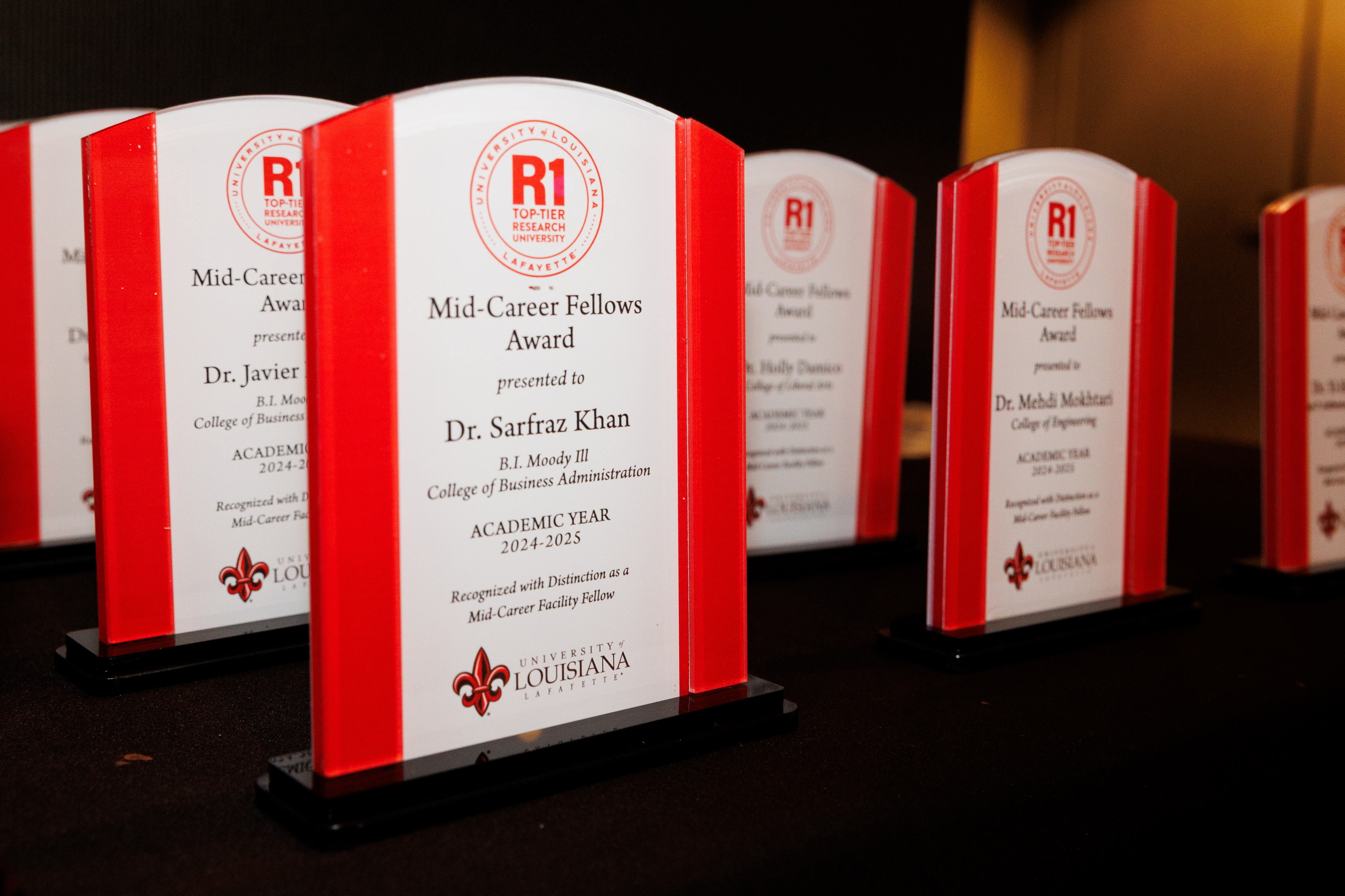 Research Awards on table