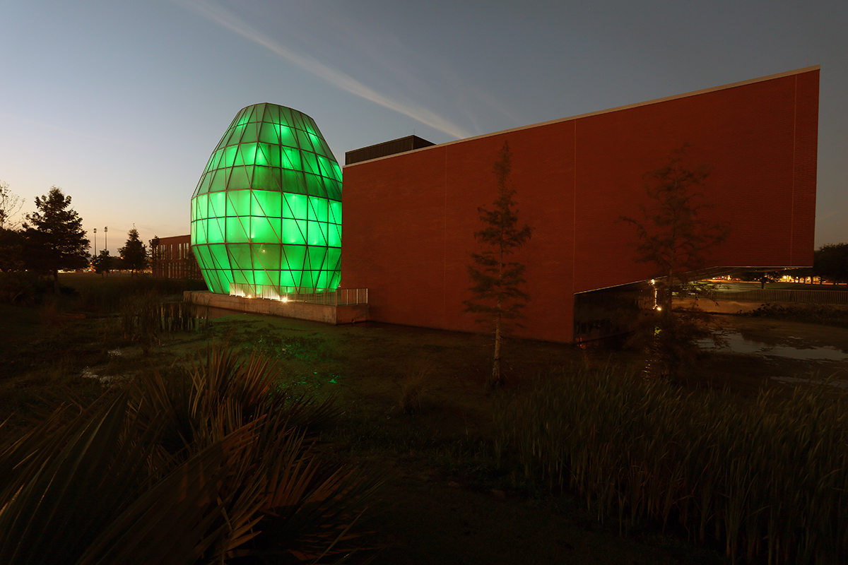 The LITE Center at night 