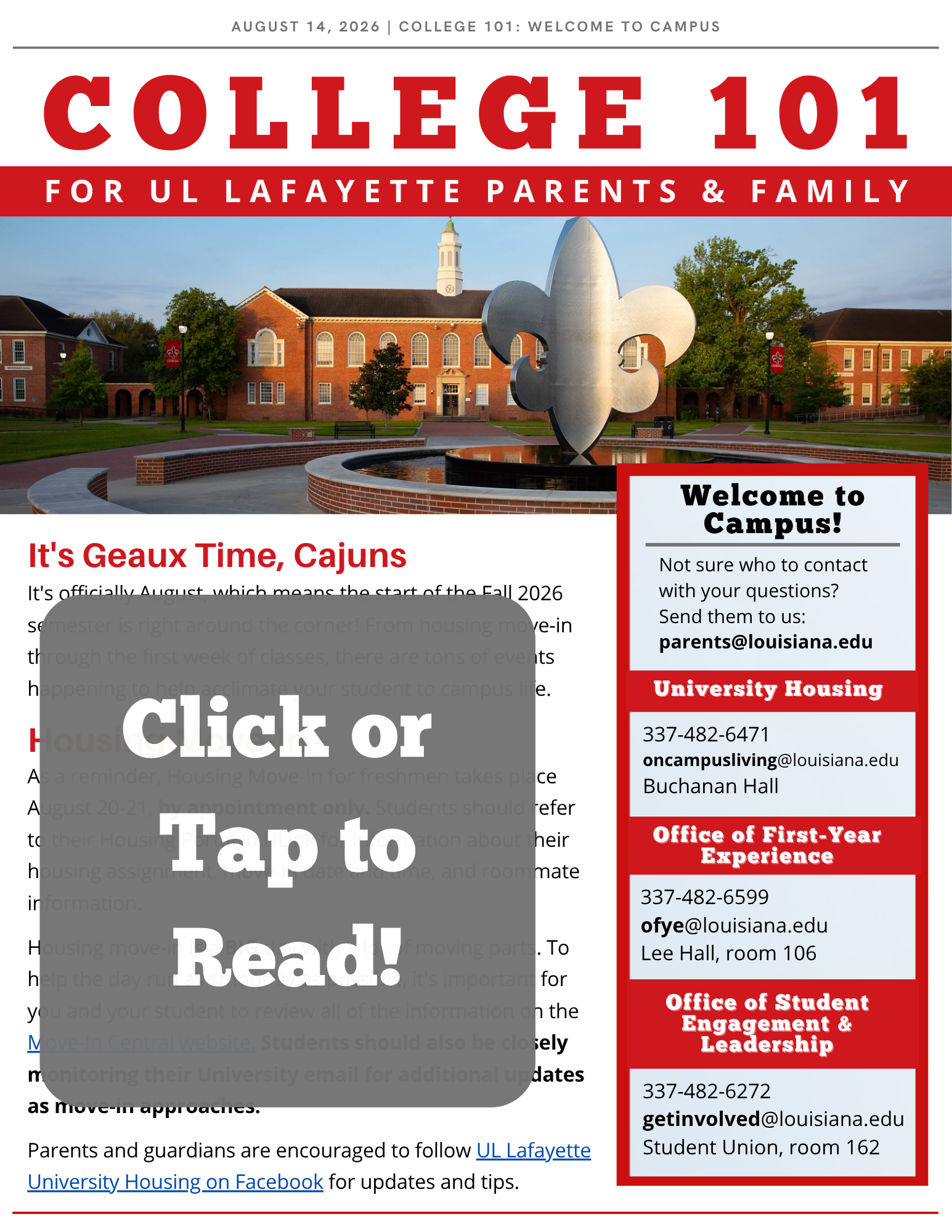 Cover Photo College 101 Welcome to Campus