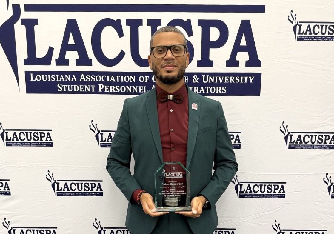 Higher ed administrator’s group recognizes UL Lafayette’s Ruben Henderson