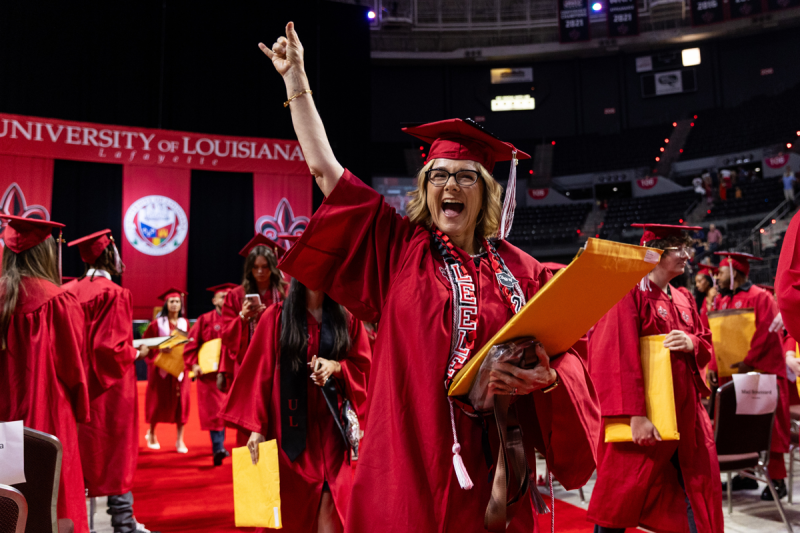 UL Lafayette conferred 305 degrees during its Summer 2025 Commencement on Friday at the Cajundome. 