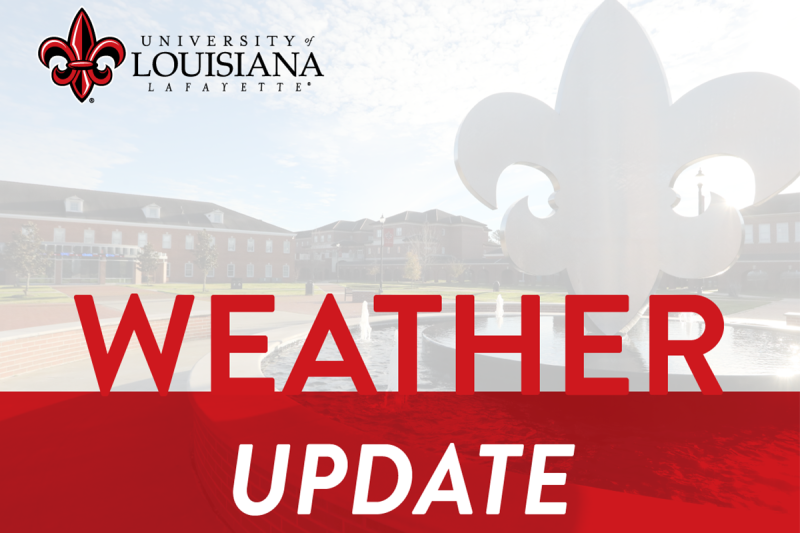 Weather update graphic