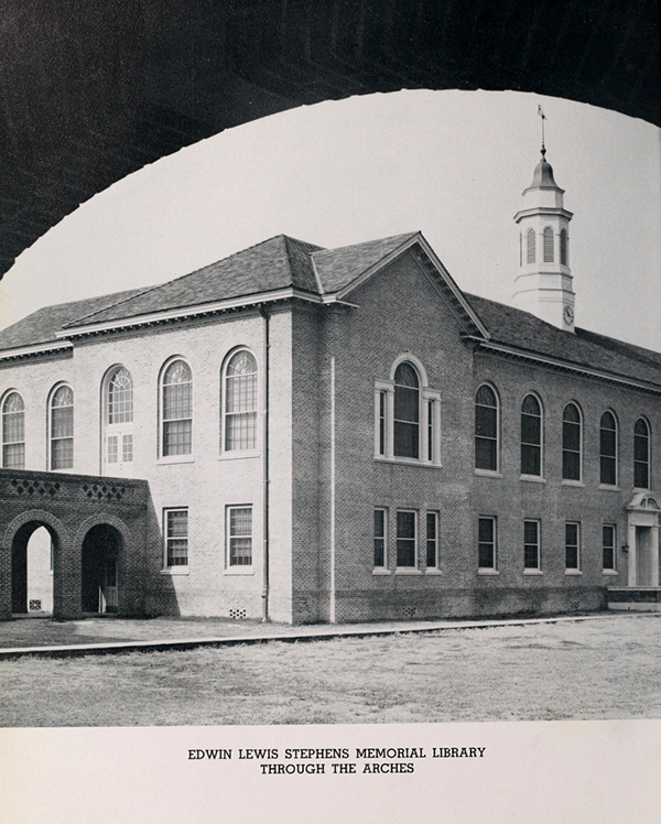 Photograph of Stephens Hall from 1941 yearbook