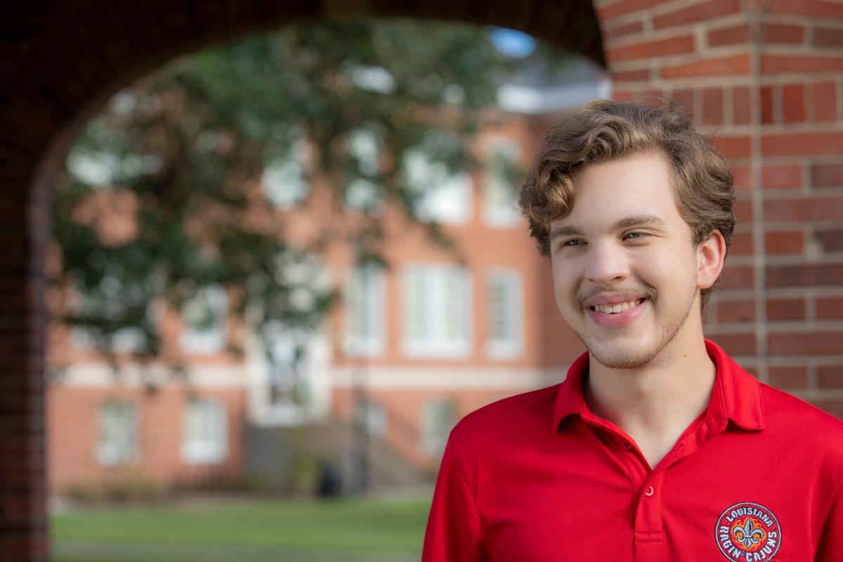 James Fisher is a student at the University of Louisiana at Lafayette who is earning a psychology major and religious studies minor.