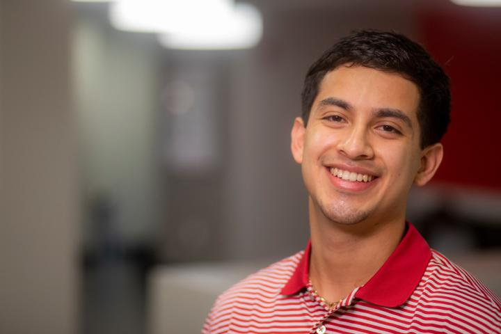 University of Louisiana at Lafayette accounting student Jose Pedroza.