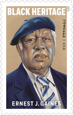 Ernest J. Gaines stamp sample