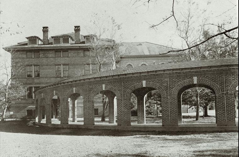 Campus arches in 1942