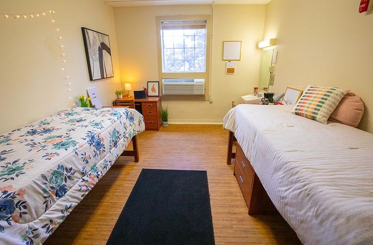traditional dorm room