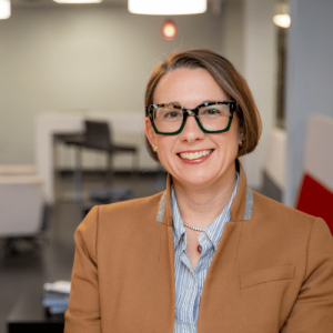 Jessica Pearce, associate dean of Liberal Arts, is pictured on UL Lafayette's campus.