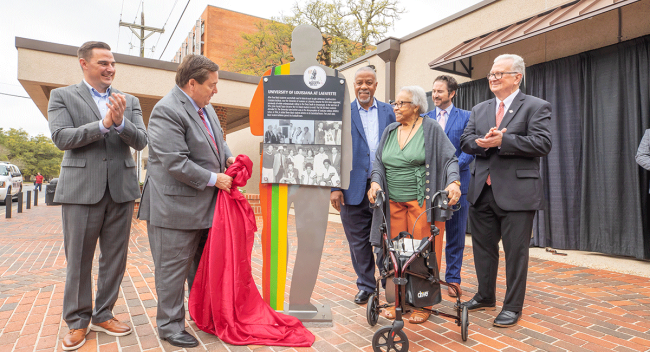 Officials unveil Louisiana Civil Rights Trail marker at UL Lafayette