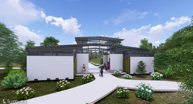 School of Architecture and design students build Aqua House and Steam Park