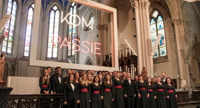 UL Lafayette Chamber Choir singers at the CantaRode International Choral Festival