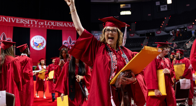 UL Lafayette conferred 305 degrees during its Summer 2025 Commencement on Friday at the Cajundome. 