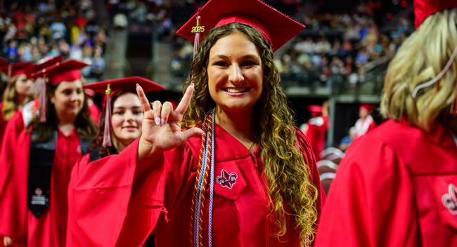 Graduate in the Spring 2025 Commencement ceremony