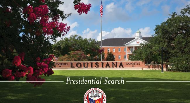 Presidential search graphic