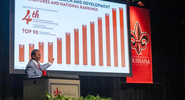 Dr. Ramesh Kolluru delivers the 2026 State of the University 