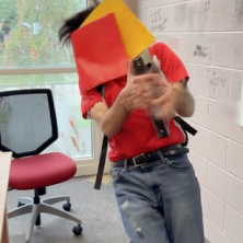 Someone getting a cannonballs worth of books throws at their face