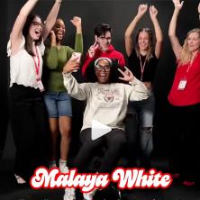 UL Social Media team introduces its members while spinning in a chair
