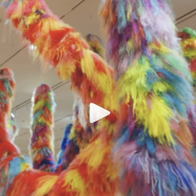 A picture of the Hilliard Museum Installation, "Nervescape XI"