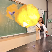 UL student explodes a balloon using chemistry