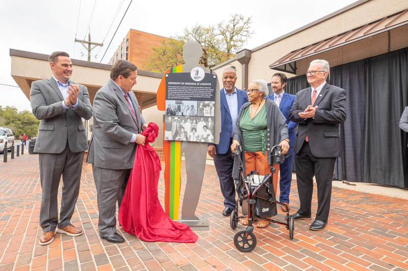Officials unveil Louisiana Civil Rights Trail marker at UL Lafayette