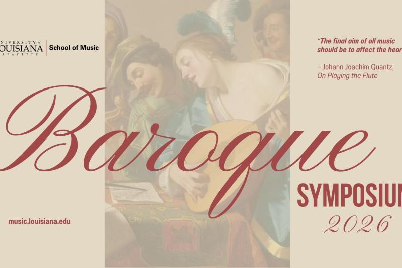 Baroque text with brown baclground