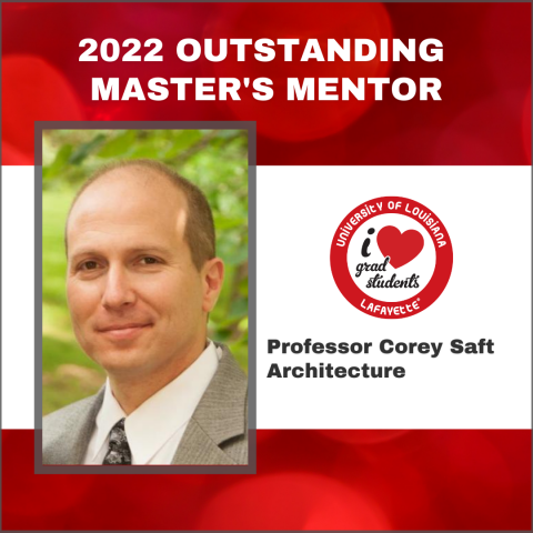 Outstanding Master's Mentor Professor Corey Saft
