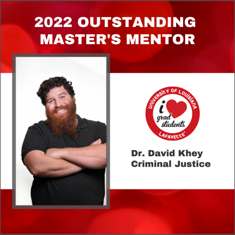 Outstanding Master's Mentor Dr. David Khey