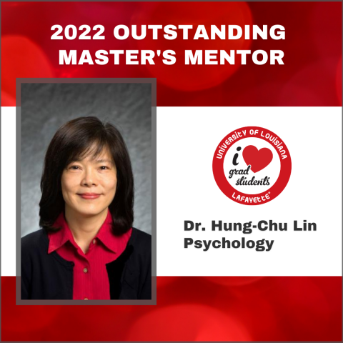 2022 Outstanding Master's Mentor Dr. Hung-Chu Lin