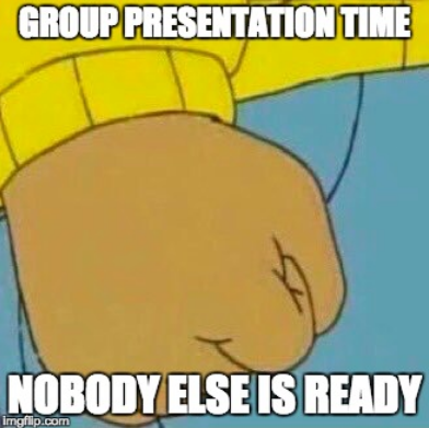 Arthur meme grad school presentation