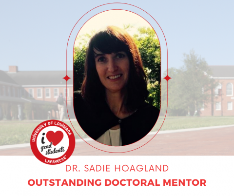 Dr. Sadie Hoagland - Outstanding Doctoral Mentor