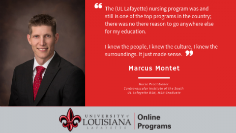 Marcus Montet, UL Lafayette nursing graduate, shares his view of the program.