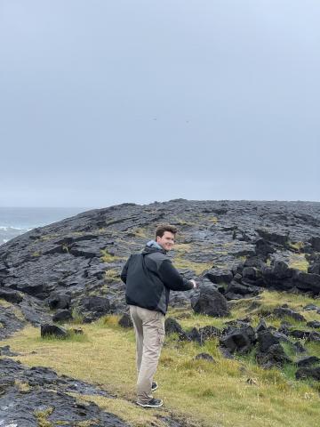 Sam Hacker, MBA, visited Iceland while pursuing his degree